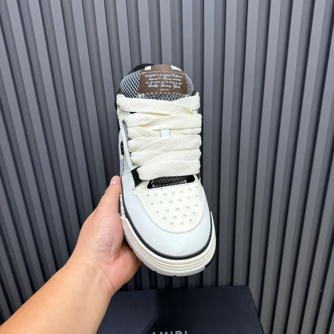 Men's shoes 💰660💰 AMIRI AMIRI trendy brand hot sale 🔥 Available all year round, couples 💑 Official website synchronization Imported fabrics 1⃣️ vs 1⃣️ replica, original factory special original sole, 35-45 (45. non-refundable)